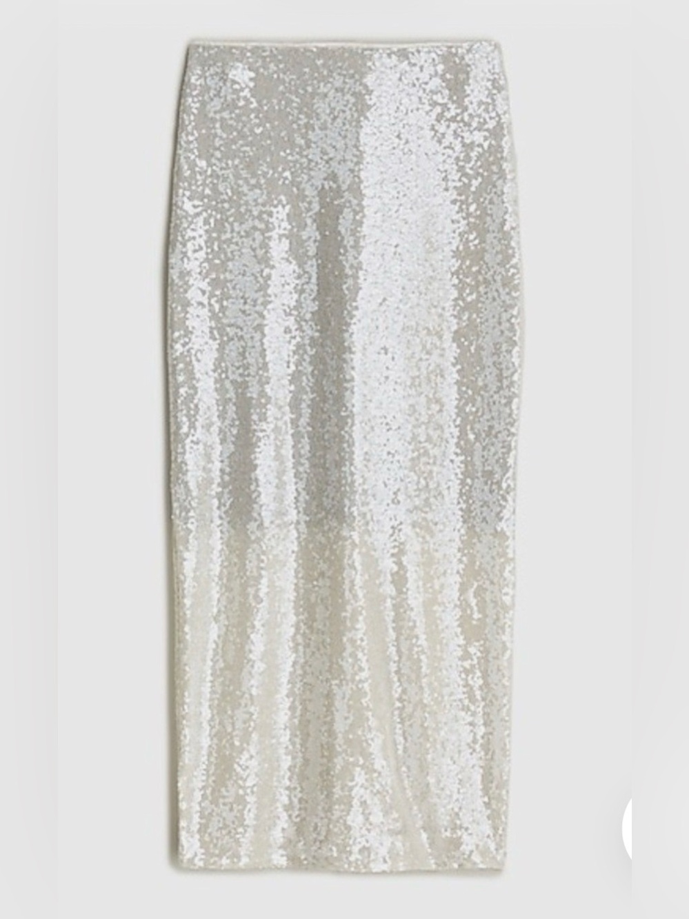 J. Crew collection Silver Sequin Midi Skirt